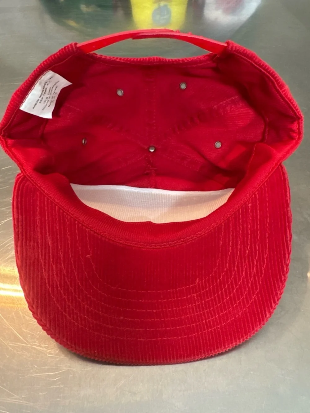 Vintage Red Marlboro Corduroy Cap